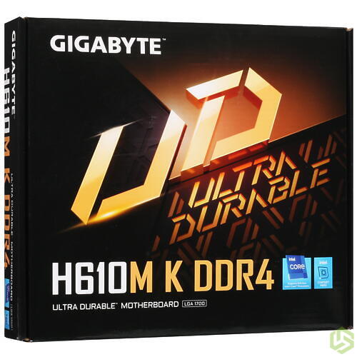 Материнская плата GIGABYTE H610M K DDR4 LGA 1700, Intel H610, 2xDDR4-3200 МГц Материнская плата GIGABYTE H610M K DDR4 LGA 1700, Intel H610, 2xDDR4-3200 МГц