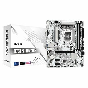 Материнская плата ASRock B760M-HDV/M.2, LGA1700, Intel, B760, DDR5, VGA, HDMI, DIsplayport, RAID
