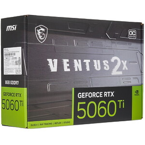 Видеокарта MSI GeForce RTX 5060 Ti VENTUS 2X PLUS OC [RTX 5060 Ti 8G VENTUS 2X OC PLUS]