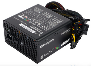 Блок питания 600W Thermaltake Smart RGB (PS-SPR-0600NHSAWE-1) мощность 600 Вт, ATX12V 2.3, активный 