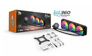 Система водяного охлаждения ARGB Qi Lin 360, СВО для процессора, 5V light effect, черный