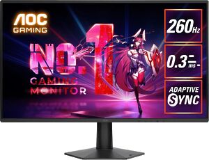Монитор 27" AOC Gaming 27G50Z, 1920x1080, IPS, 260Гц, 1хHDMI, 1хDP, черный