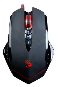 Мышь A4TECH Bloody V8, игровая, оптическая, проводная, USB, черный