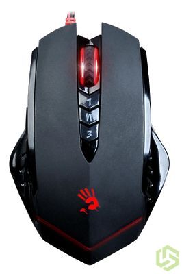 Мышь A4TECH Bloody V8, игровая, оптическая, проводная, USB, черный Мышь A4TECH Bloody V8, игровая, оптическая, проводная, USB, черный