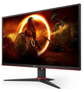 МОНИТОР 27" AOC 27G2SAE Black-Red (VA, 1920x1080, 165Hz, 1 ms, 178°/178°, 350 cd/m, 80M:1, +2xHDMI 1