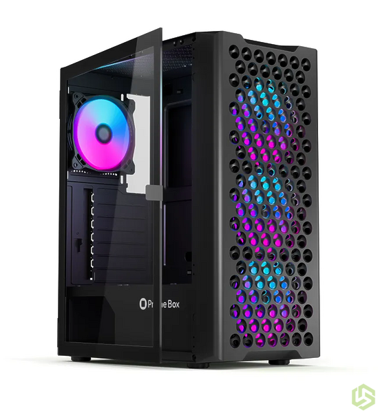 Корпус Warrior Z6 + 4 FRGB вентилятора + закаленное стекло на петлях, ATX, Micro-ATX, Mini-ITX Корпус Warrior Z6 + 4 FRGB вентилятора + закаленное стекло на петлях, ATX, Micro-ATX, Mini-ITX