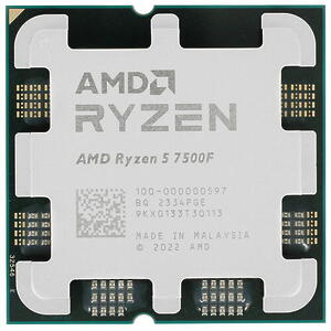 Процессор AMD Ryzen 5 7500F OEM AM5, 6 x 3.7 ГГц, L2 - 6 МБ, L3 - 32 МБ, 2 х DDR5-5200 МГц, TDP 65 В Процессор AMD Ryzen 5 7500F OEM AM5, 6 x 3.7 ГГц, L2 - 6 МБ, L3 - 32 МБ, 2 х DDR5-5200 МГц, TDP 65 В