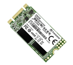 Твердотельный диск 128GB Transcend MTS430, M.2 2242, SATA, 3D TLC, with DRAM [R/W - 560/480 MB/s]			