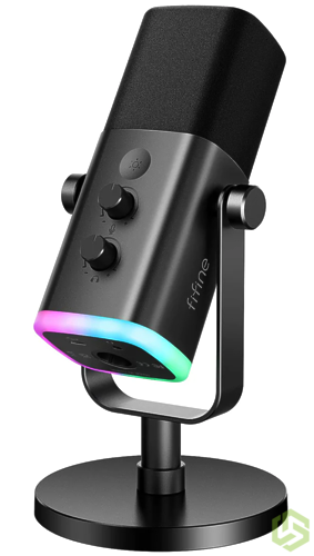 Микрофон Fifine AM8 проводной, настольный, -50 дБ, от 50 Гц до 16000 Гц, jack 3.5 мм, USB Type-C У\Ц Микрофон Fifine AM8 проводной, настольный, -50 дБ, от 50 Гц до 16000 Гц, jack 3.5 мм, USB Type-C У\Ц