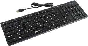 Клавиатура Oklick 590M черный USB slim Multimedia