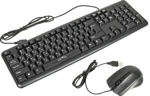 Комплект (клавиатура+мышь) Oklick 600M, USB, проводной, черный
