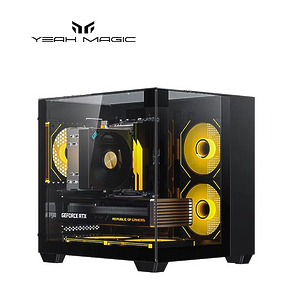 Компьютерный корпус Yeah Magic CUBE, 3D Sea View Room+3 ARGB FANS,черный
