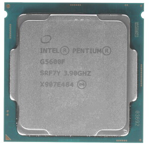 Процессор Intel Pentium Gold G5600F 3.9GHz, 2C/4T, 4Mb L3, DDR4-2400, TDP-51W