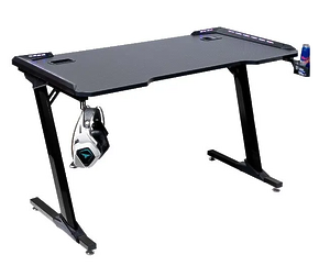 Стол компьютерный игровой, геймерский с RGB-подсветкой. Z-Black 120x60см